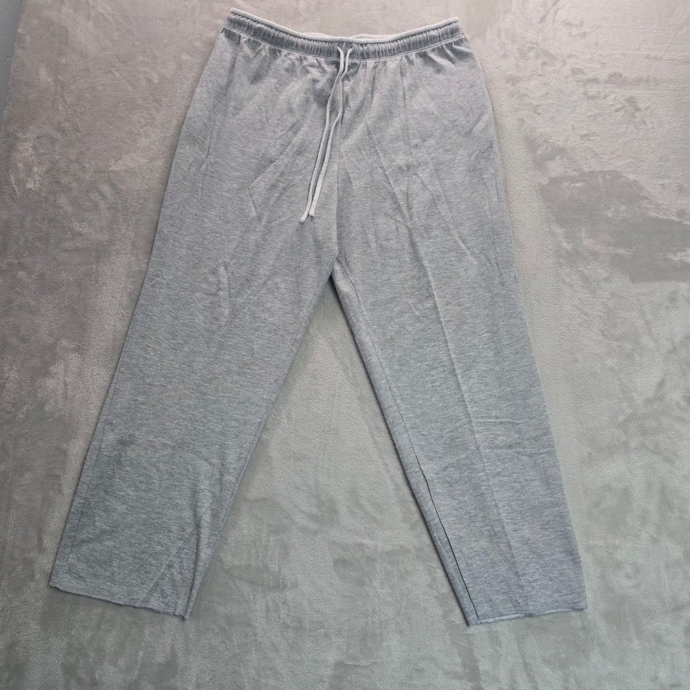 Croft & Barrow Intimates Womens XL Gray Heathered Lounge Pajama Pants Drawstring